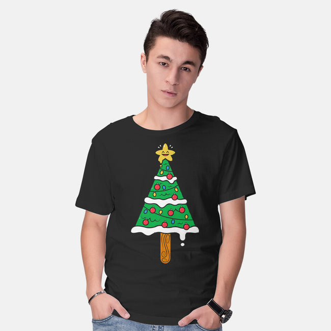 Christmas Tree Popsicle-Mens-Basic-Tee-krisren28