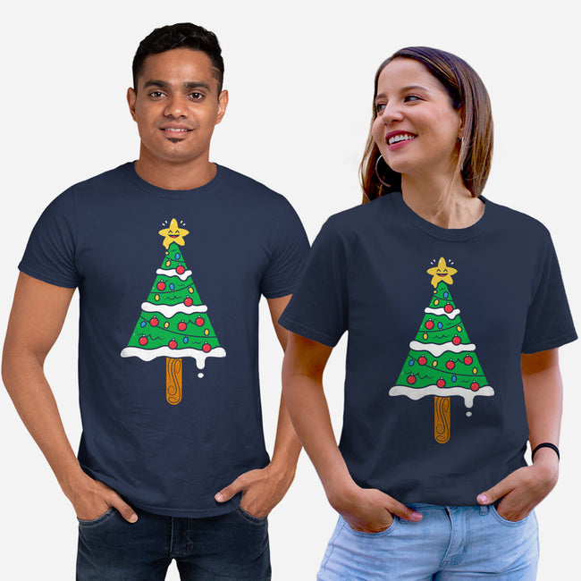 Christmas Tree Popsicle-Unisex-Basic-Tee-krisren28