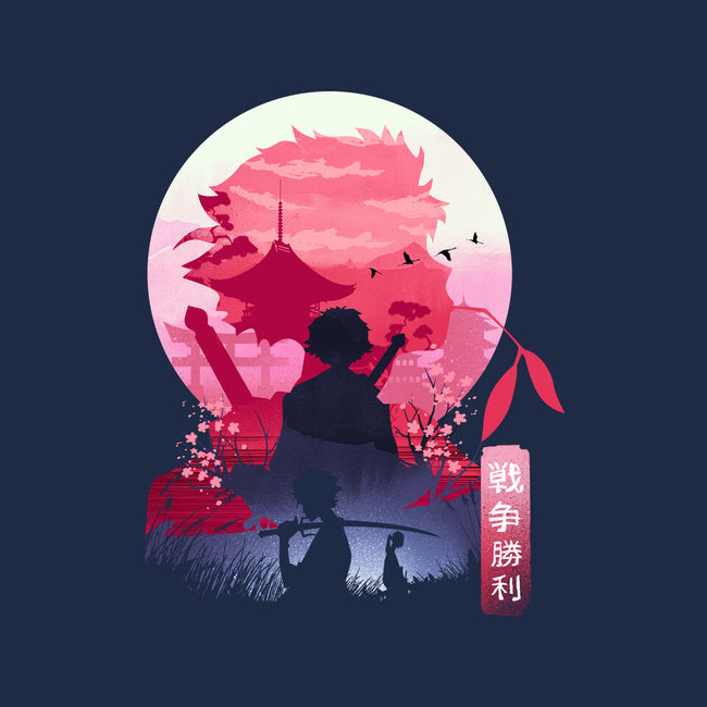 Samurai Landscape-Womens-Basic-Tee-dandingeroz