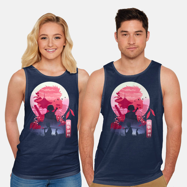 Samurai Landscape-Unisex-Basic-Tank-dandingeroz