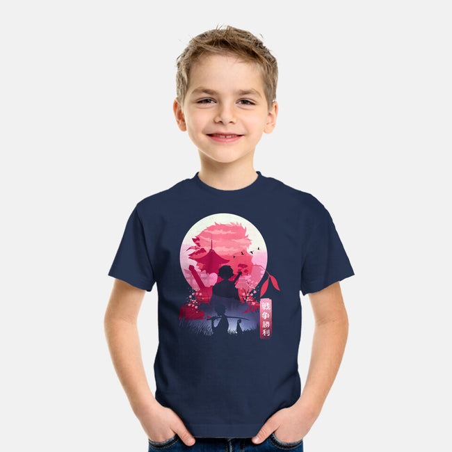 Samurai Landscape-Youth-Basic-Tee-dandingeroz