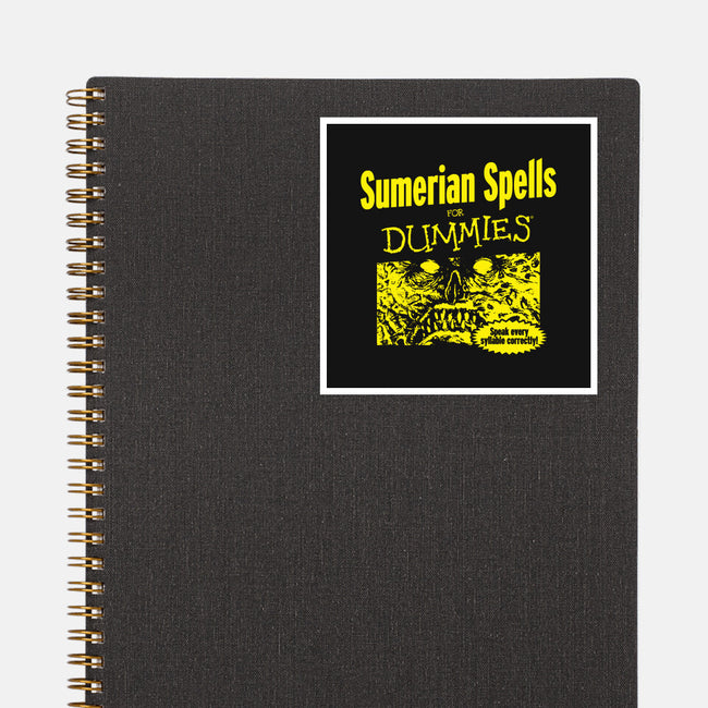 Sumerian Spells For Dummies-None-Glossy-Sticker-Boggs Nicolas