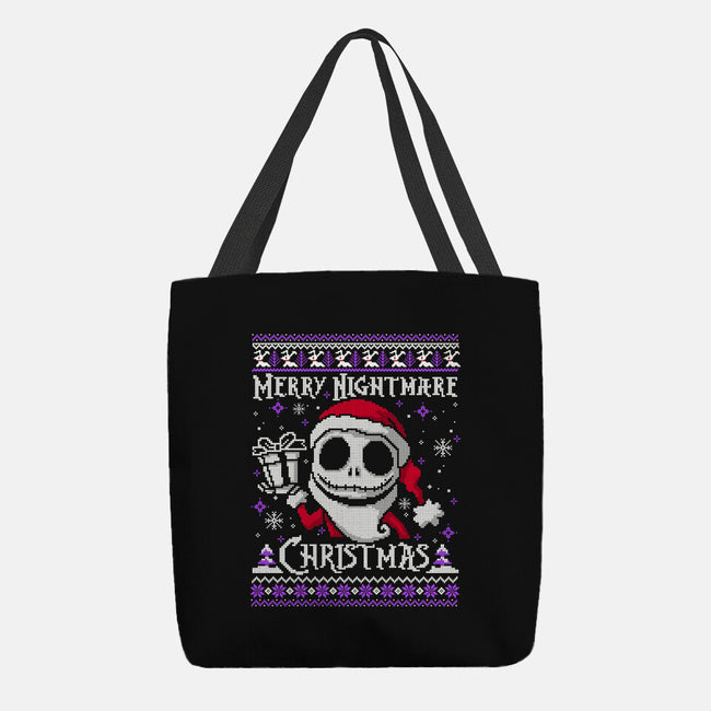 Merry Nightmare Christmas-None-Basic Tote-Bag-NemiMakeit