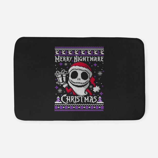 Merry Nightmare Christmas-None-Memory Foam-Bath Mat-NemiMakeit