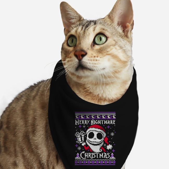 Merry Nightmare Christmas-Cat-Bandana-Pet Collar-NemiMakeit