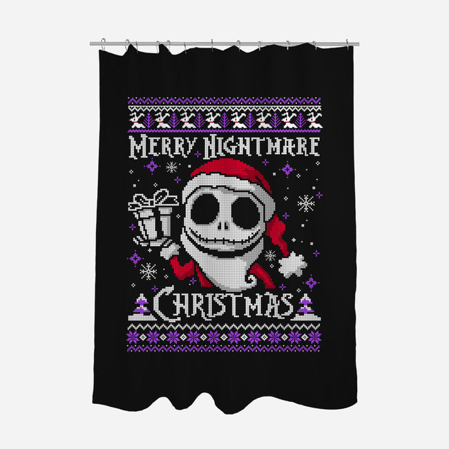 Merry Nightmare Christmas-None-Polyester-Shower Curtain-NemiMakeit