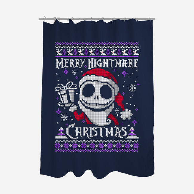 Merry Nightmare Christmas-None-Polyester-Shower Curtain-NemiMakeit