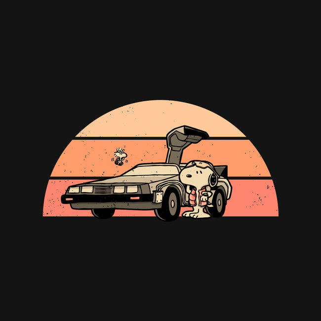 Outatime Beagle-None-Glossy-Sticker-retrodivision