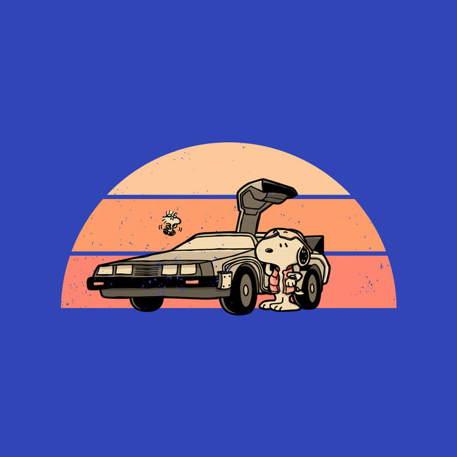 Outatime Beagle-None-Glossy-Sticker-retrodivision