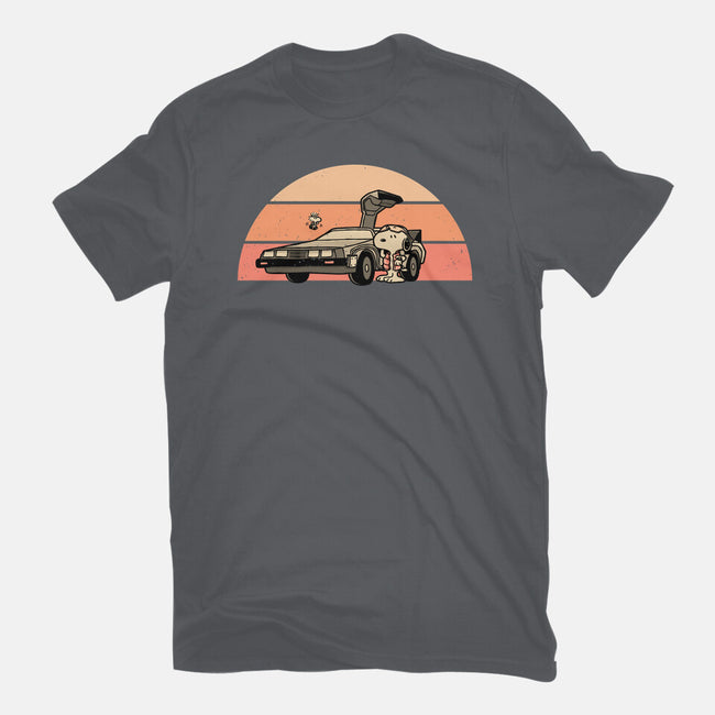 Outatime Beagle-Womens-Fitted-Tee-retrodivision