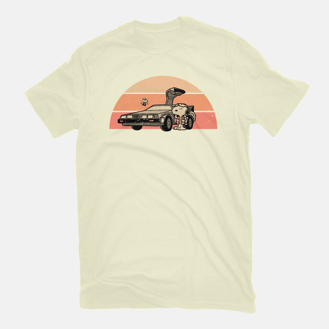 Outatime Beagle-Mens-Basic-Tee-retrodivision