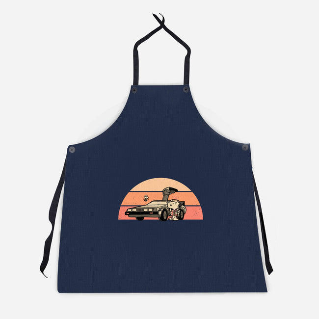 Outatime Beagle-Unisex-Kitchen-Apron-retrodivision