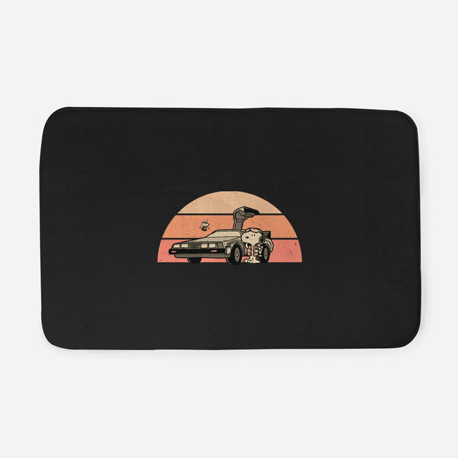 Outatime Beagle-None-Memory Foam-Bath Mat-retrodivision