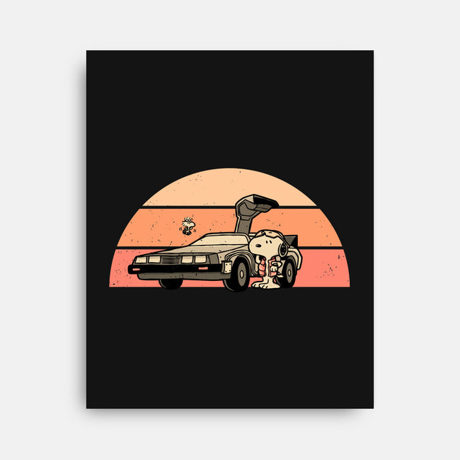 Outatime Beagle-None-Stretched-Canvas-retrodivision