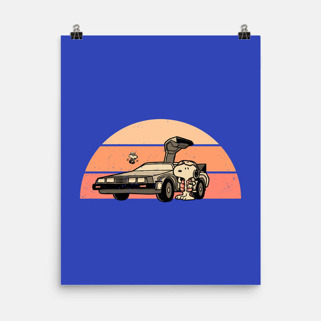 Outatime Beagle-None-Matte-Poster-retrodivision