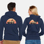 Outatime Beagle-Unisex-Zip-Up-Sweatshirt-retrodivision