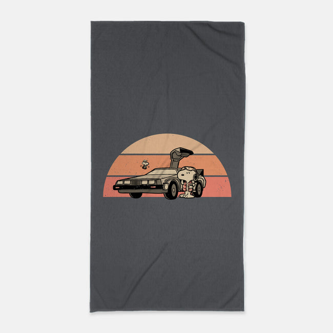 Outatime Beagle-None-Beach-Towel-retrodivision