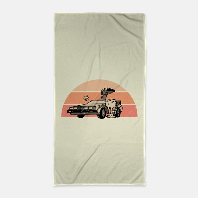 Outatime Beagle-None-Beach-Towel-retrodivision