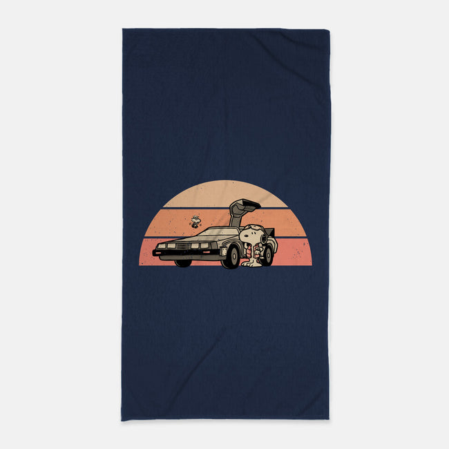 Outatime Beagle-None-Beach-Towel-retrodivision