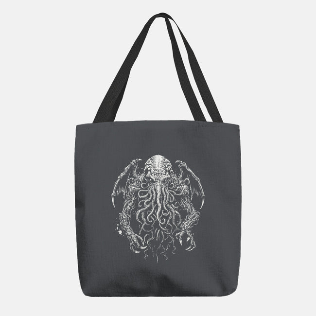 Great Old One Behind The Shadows-None-Basic Tote-Bag-DrMonekers