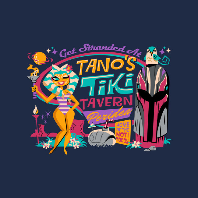 Tano's Tiki Tavern-Womens-Racerback-Tank-Wheels