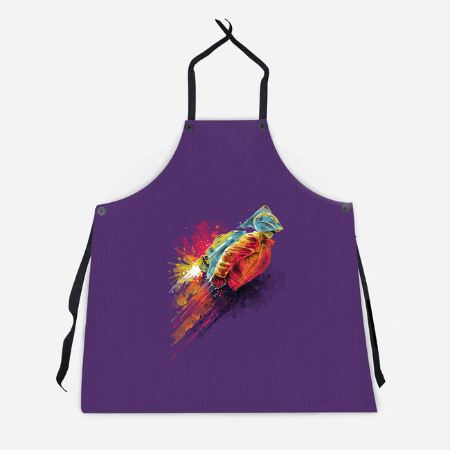 Human Rocket-Unisex-Kitchen-Apron-zascanauta