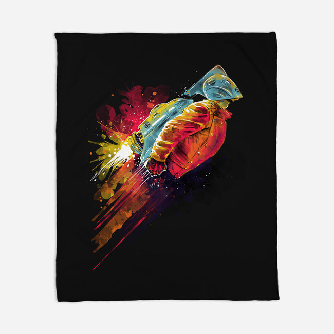 Human Rocket-None-Fleece-Blanket-zascanauta