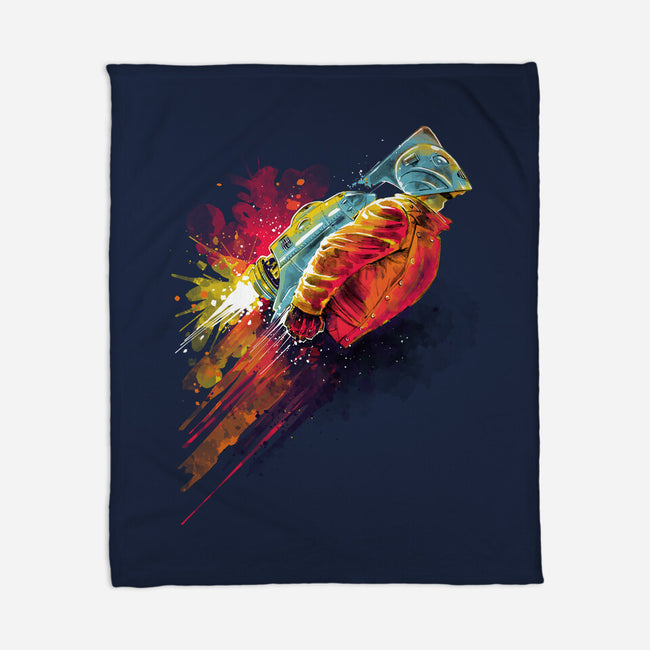 Human Rocket-None-Fleece-Blanket-zascanauta