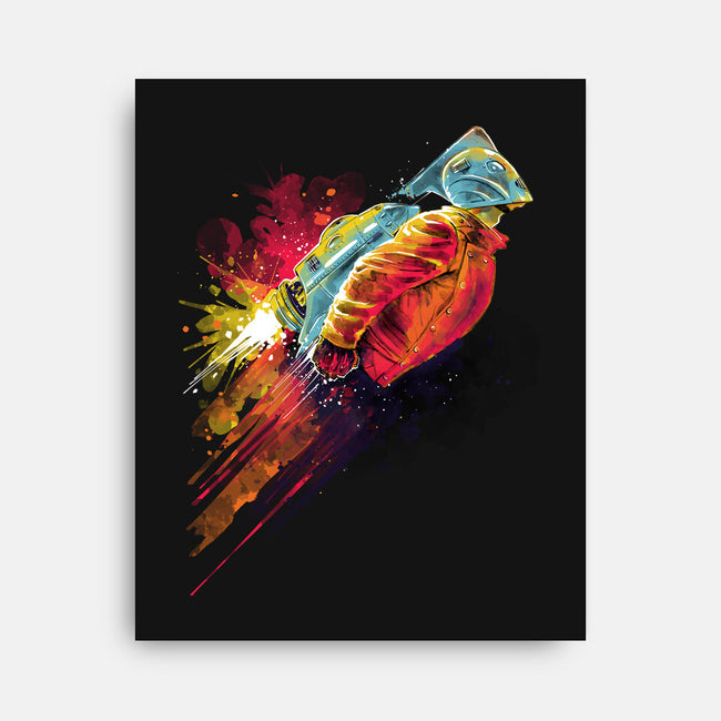 Human Rocket-None-Stretched-Canvas-zascanauta