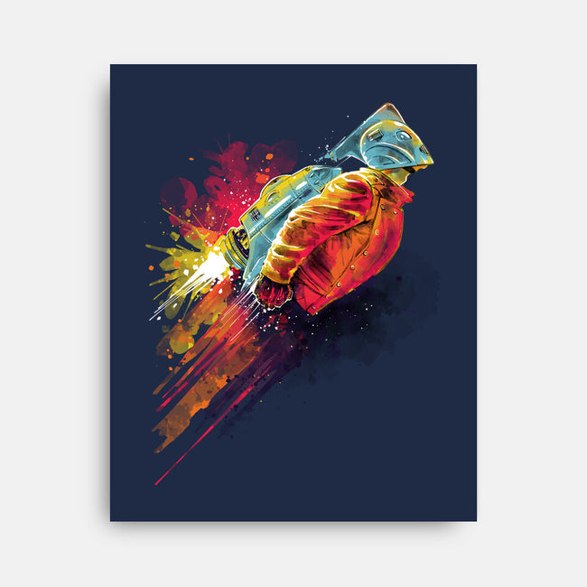 Human Rocket-None-Stretched-Canvas-zascanauta