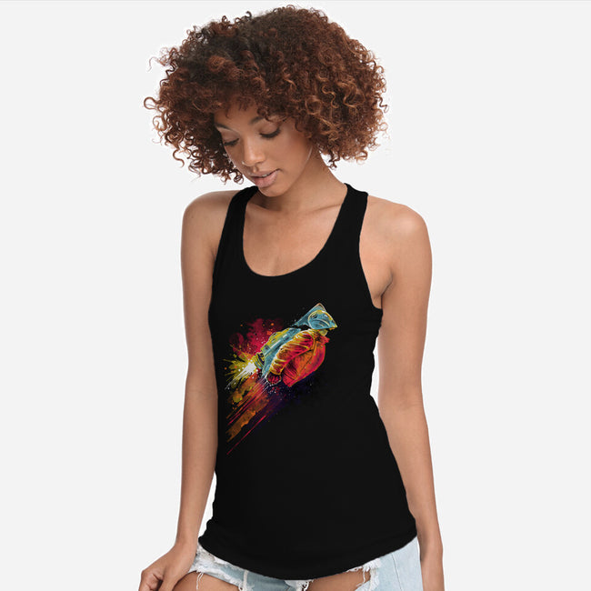 Human Rocket-Womens-Racerback-Tank-zascanauta