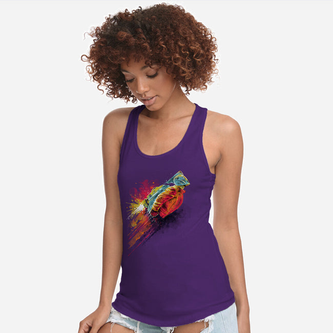 Human Rocket-Womens-Racerback-Tank-zascanauta