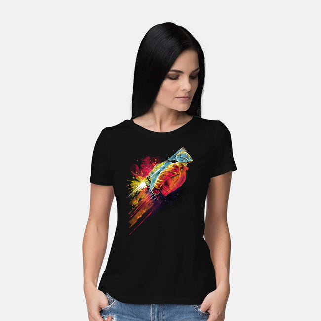 Human Rocket-Womens-Basic-Tee-zascanauta