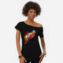 Human Rocket-Womens-Off Shoulder-Tee-zascanauta