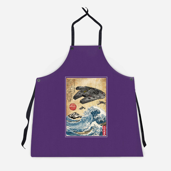 Rebels In Japan Woodblock-Unisex-Kitchen-Apron-DrMonekers