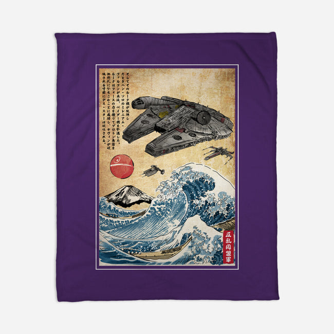 Rebels In Japan Woodblock-None-Fleece-Blanket-DrMonekers