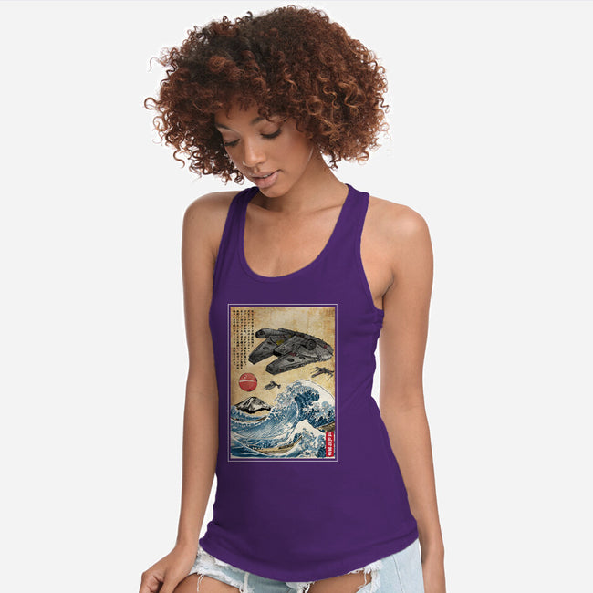 Rebels In Japan Woodblock-Womens-Racerback-Tank-DrMonekers