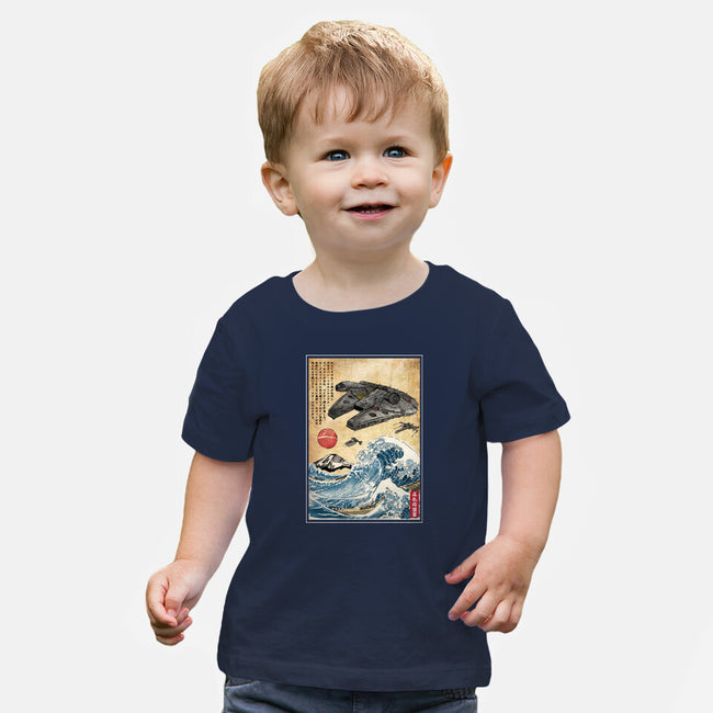 Rebels In Japan Woodblock-Baby-Basic-Tee-DrMonekers