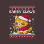 Santa Claws Cat-Womens-Basic-Tee-NemiMakeit