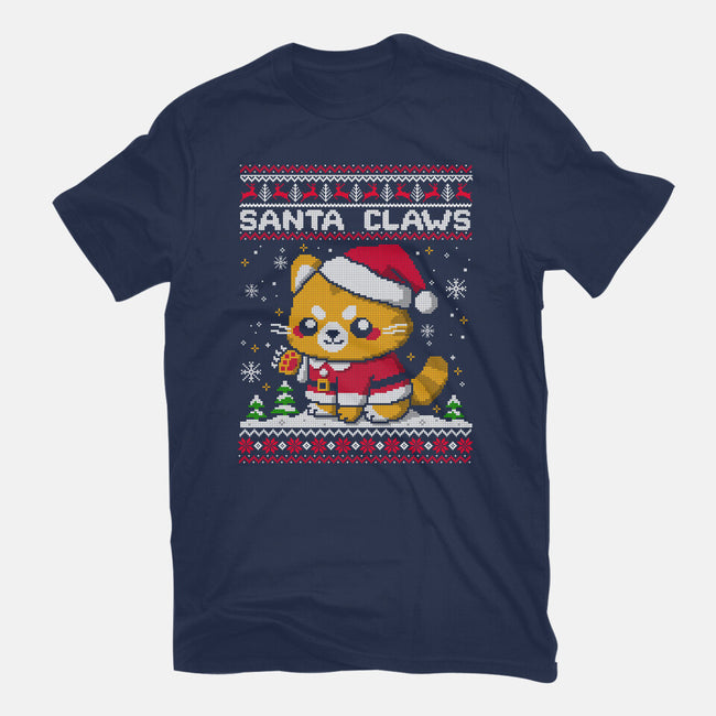 Santa Claws Cat-Youth-Basic-Tee-NemiMakeit