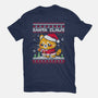 Santa Claws Cat-Womens-Basic-Tee-NemiMakeit