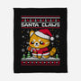 Santa Claws Cat-None-Fleece-Blanket-NemiMakeit