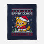 Santa Claws Cat-None-Fleece-Blanket-NemiMakeit