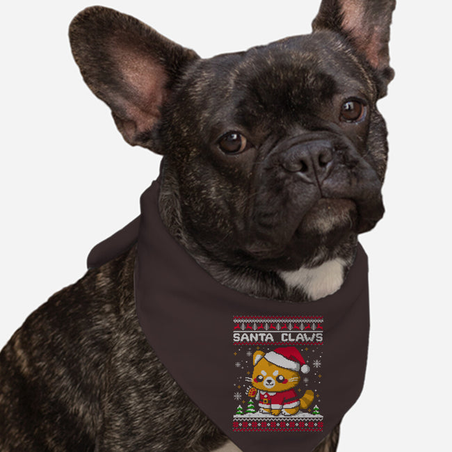 Santa Claws Cat-Dog-Bandana-Pet Collar-NemiMakeit