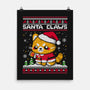 Santa Claws Cat-None-Matte-Poster-NemiMakeit