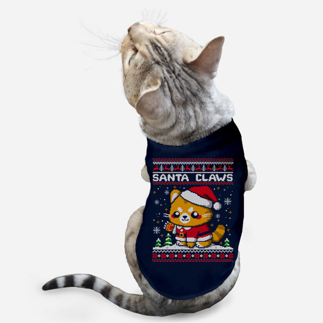 Santa Claws Cat-Cat-Basic-Pet Tank-NemiMakeit