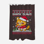 Santa Claws Cat-None-Polyester-Shower Curtain-NemiMakeit