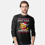 Santa Claws Cat-Mens-Long Sleeved-Tee-NemiMakeit