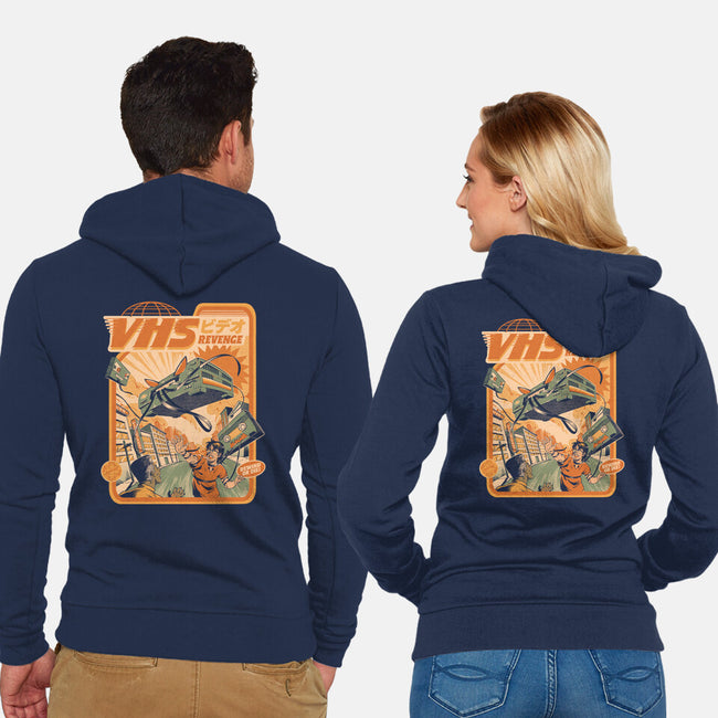 VHS Revenge-Unisex-Zip-Up-Sweatshirt-ilustrata