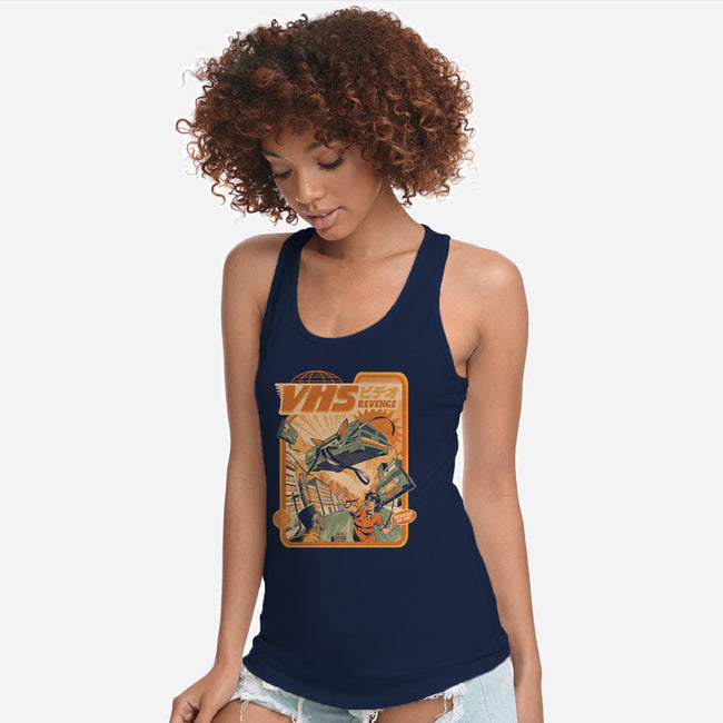 VHS Revenge-Womens-Racerback-Tank-ilustrata